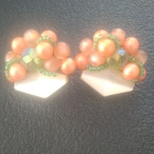 Elegant Beaded Cluster Earrings